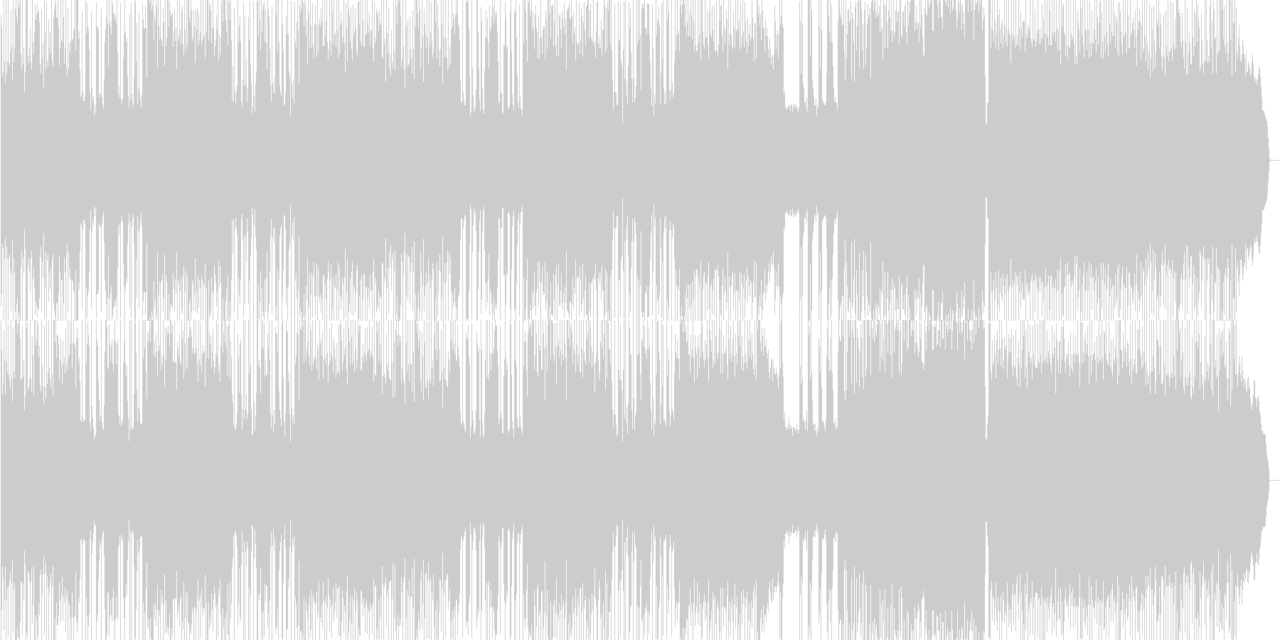 未再生の波形