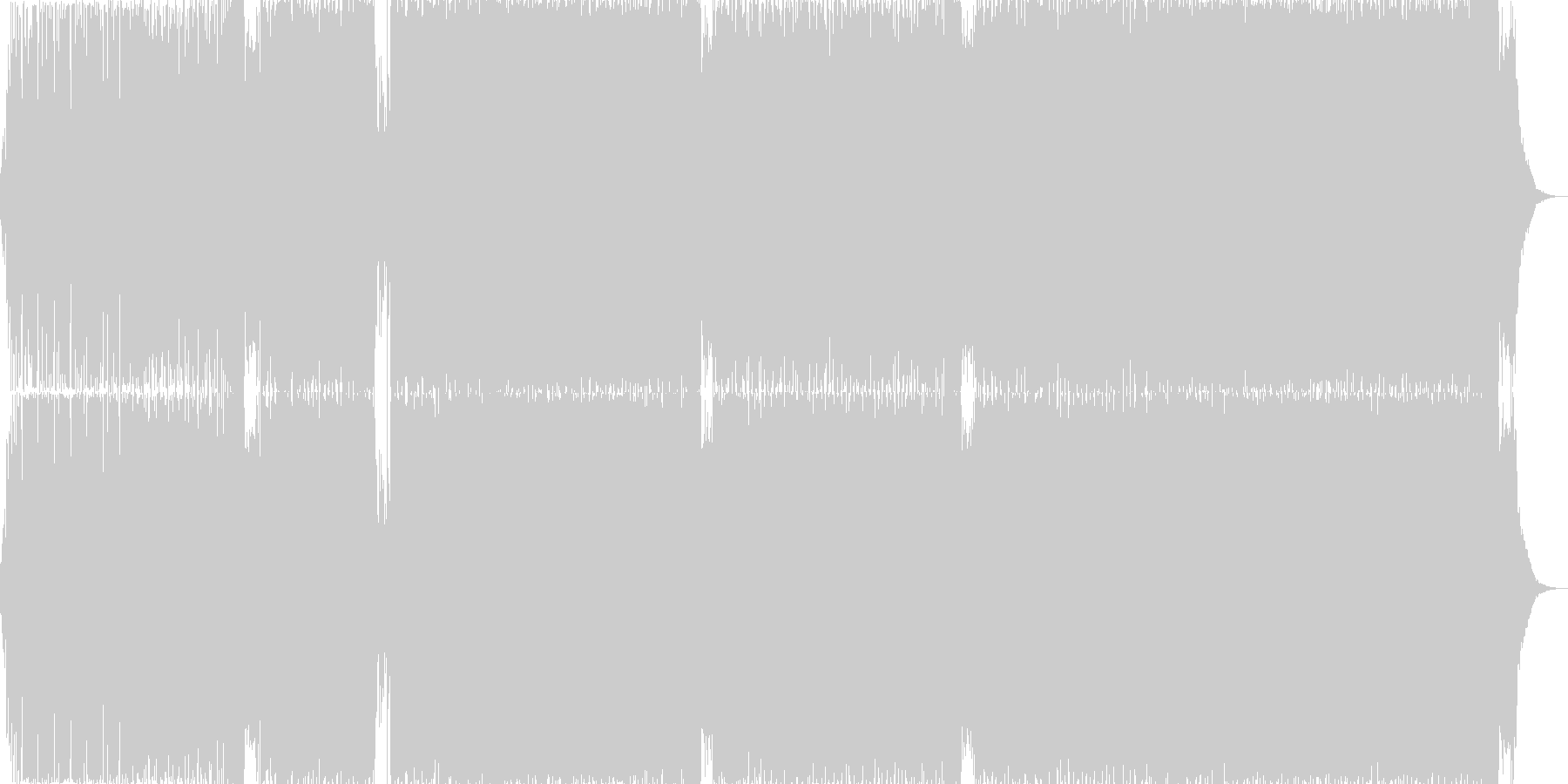 未再生の波形