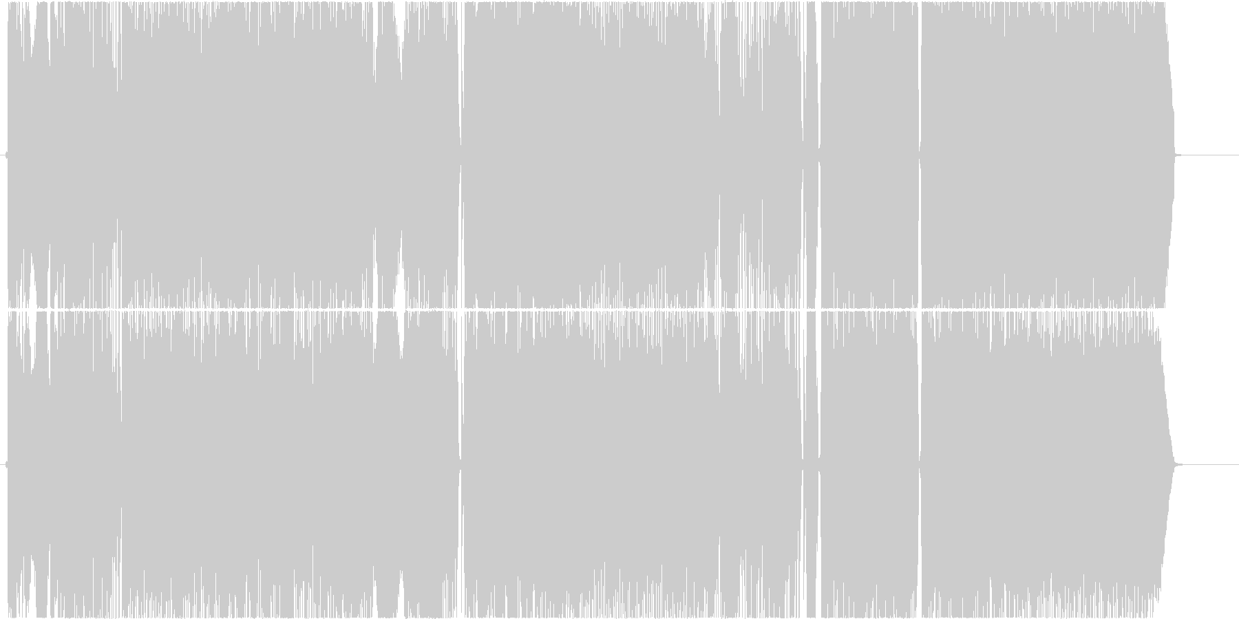 未再生の波形