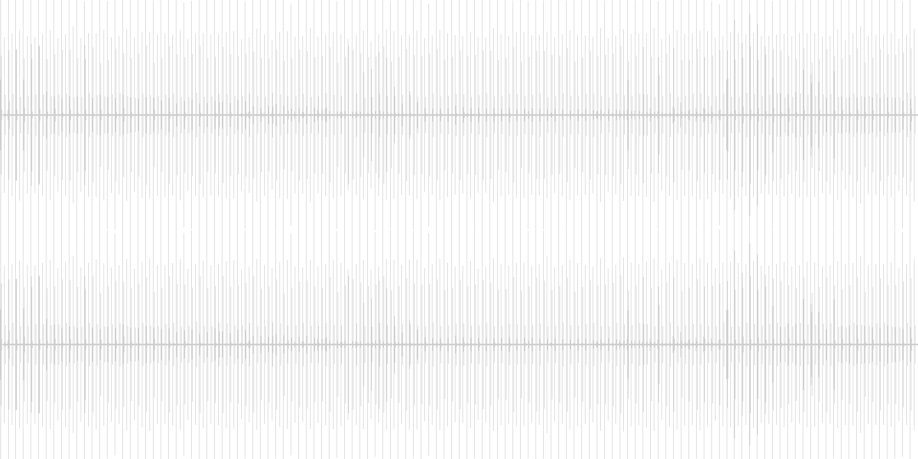 未再生の波形