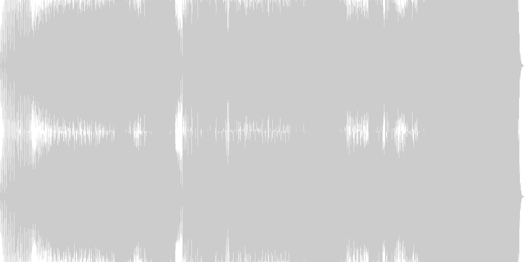 未再生の波形