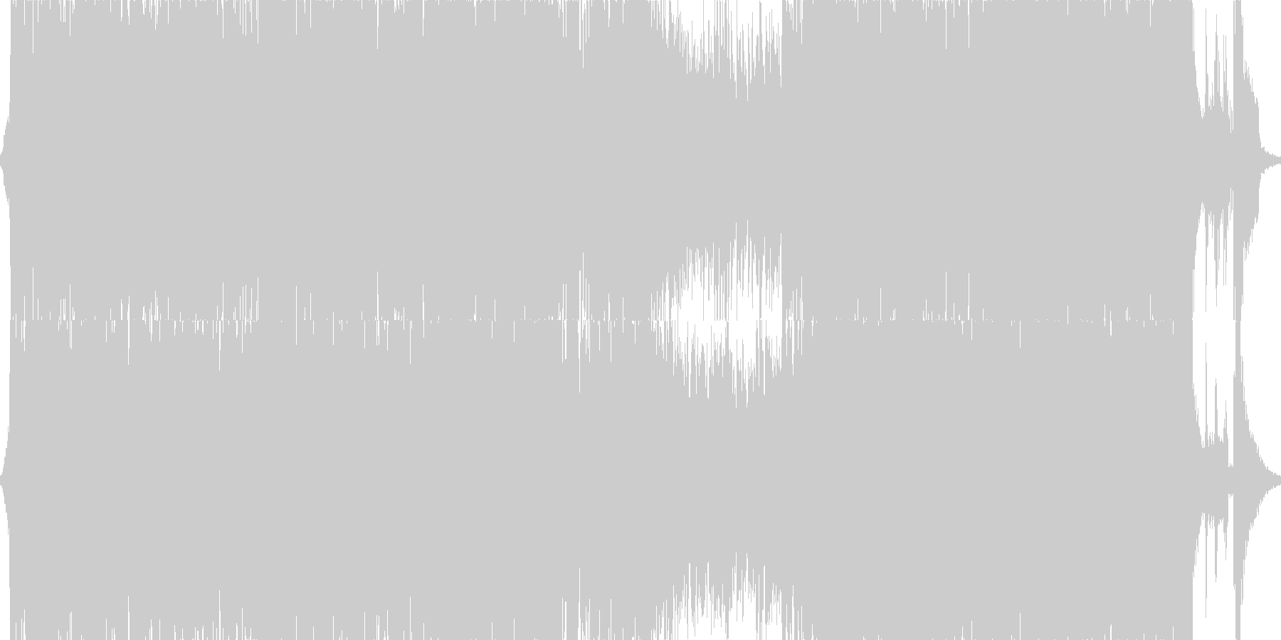 未再生の波形