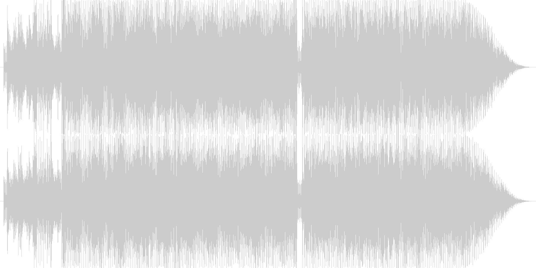 未再生の波形