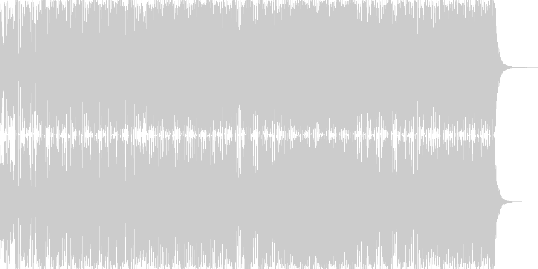 未再生の波形