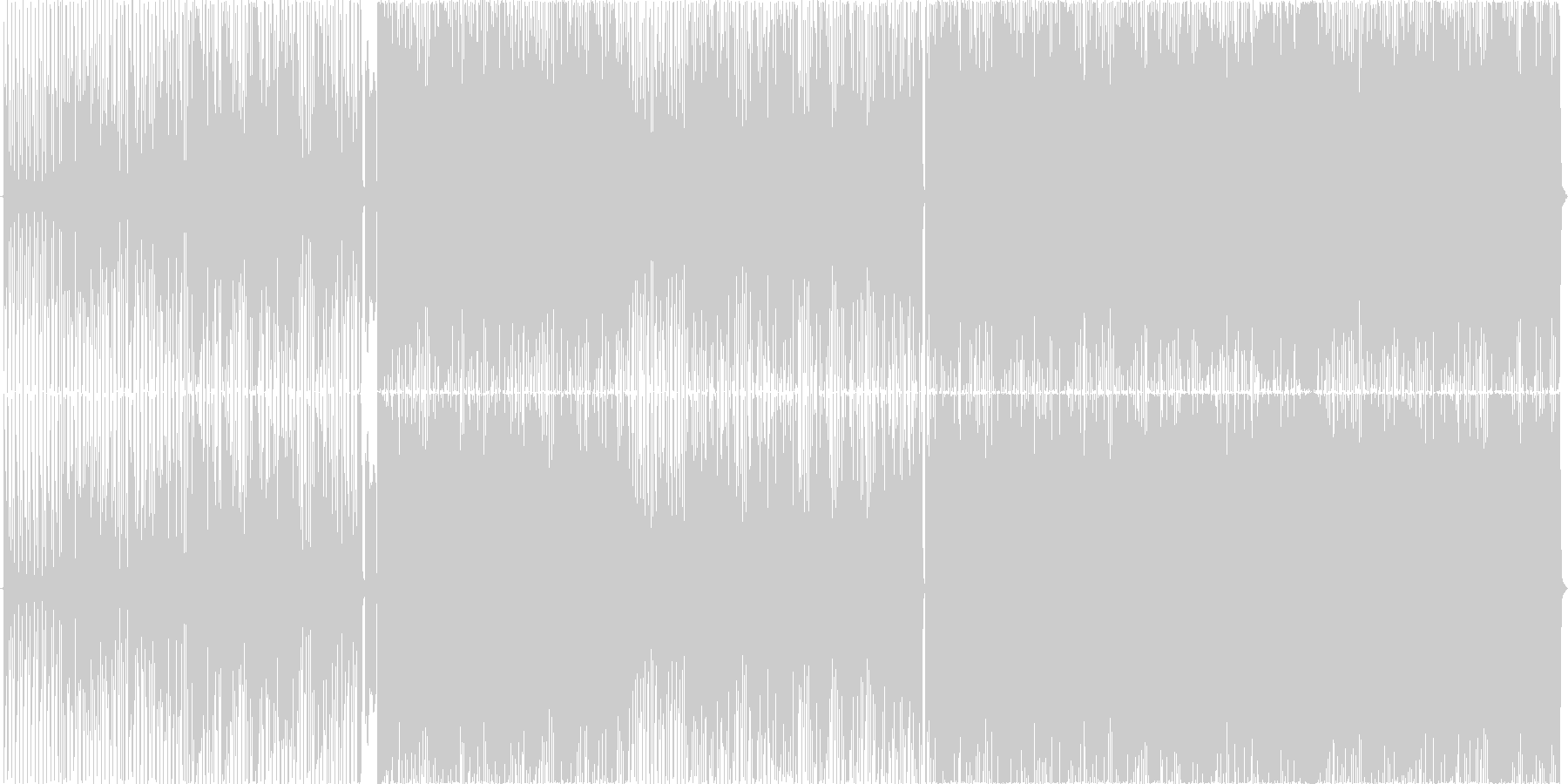 未再生の波形