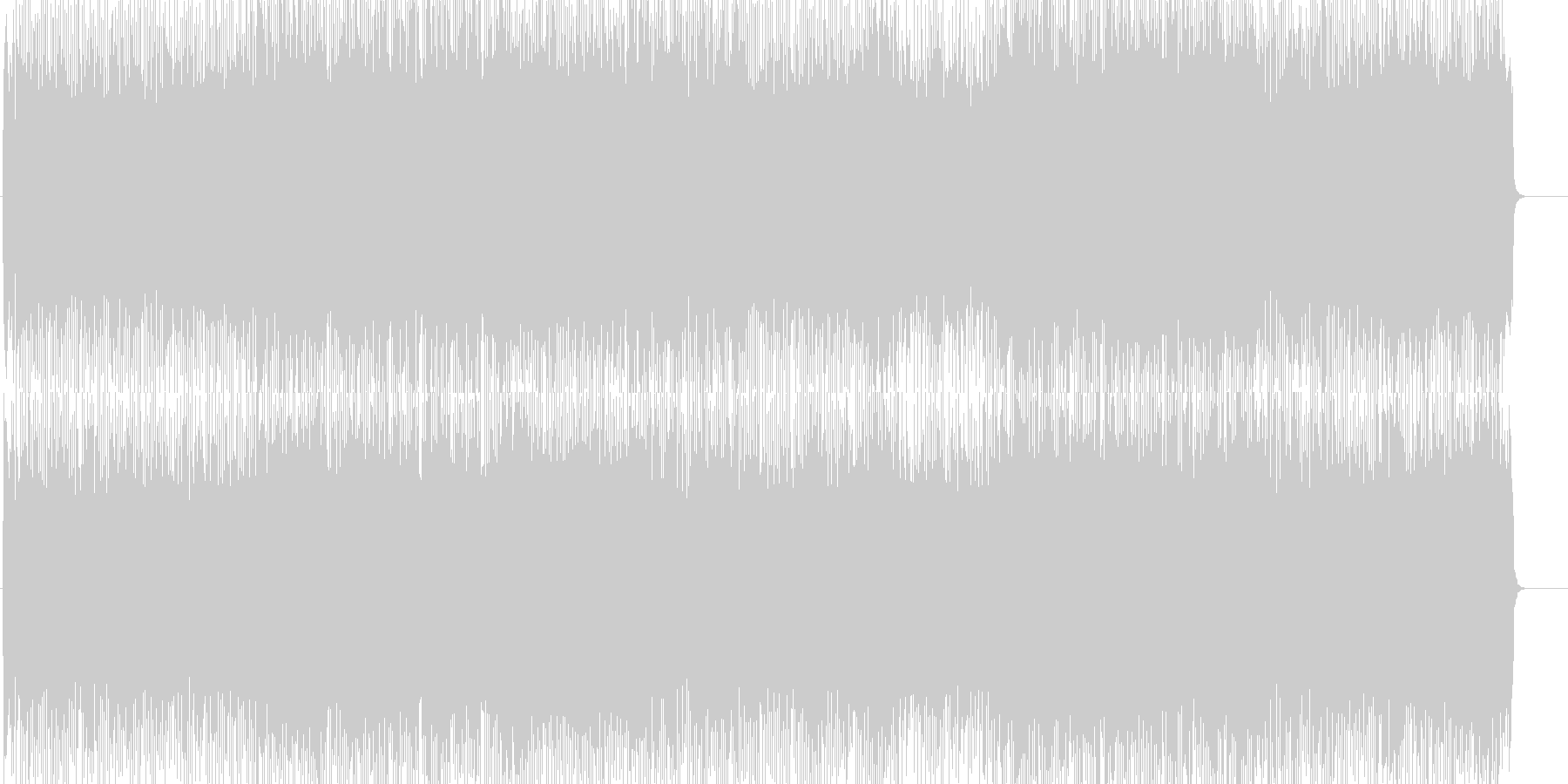 未再生の波形
