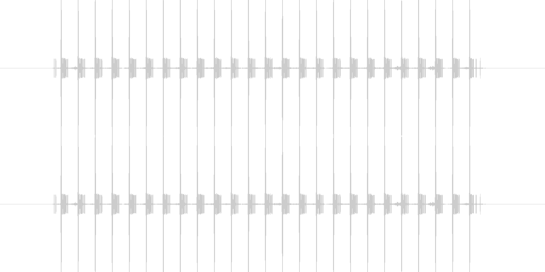 未再生の波形