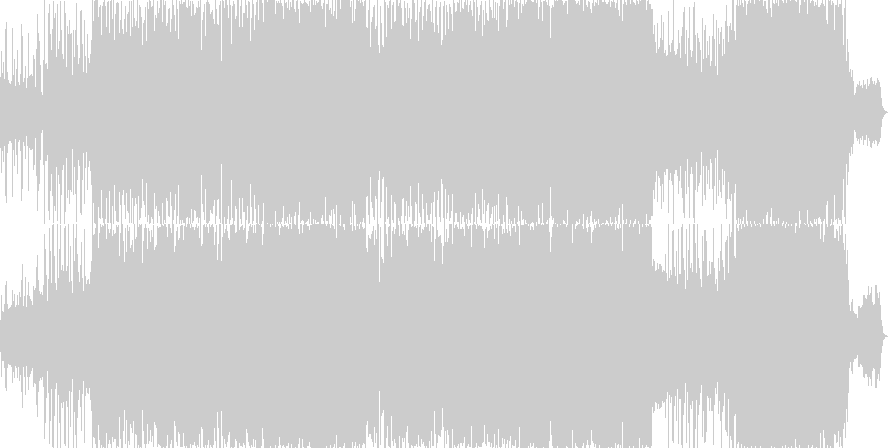 未再生の波形