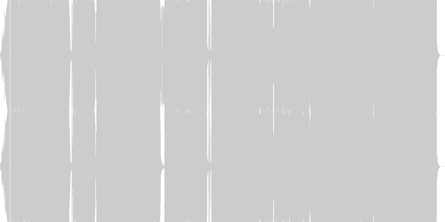 未再生の波形
