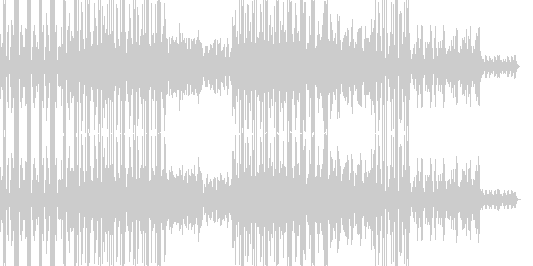未再生の波形