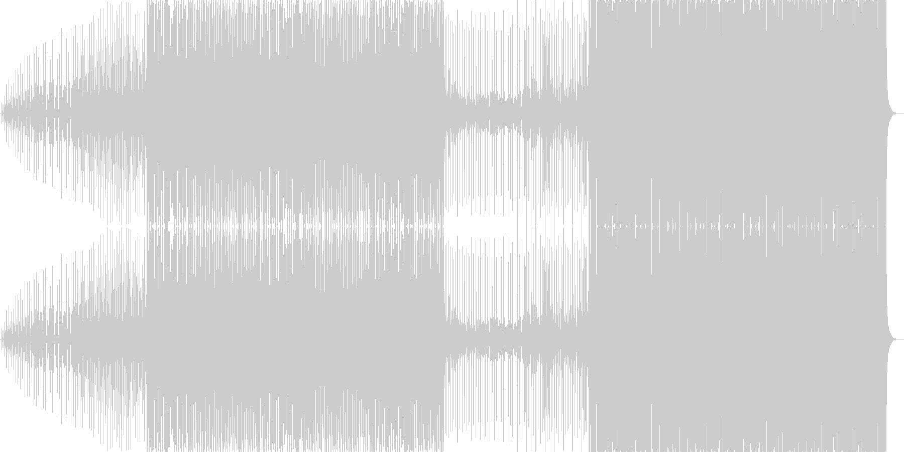未再生の波形