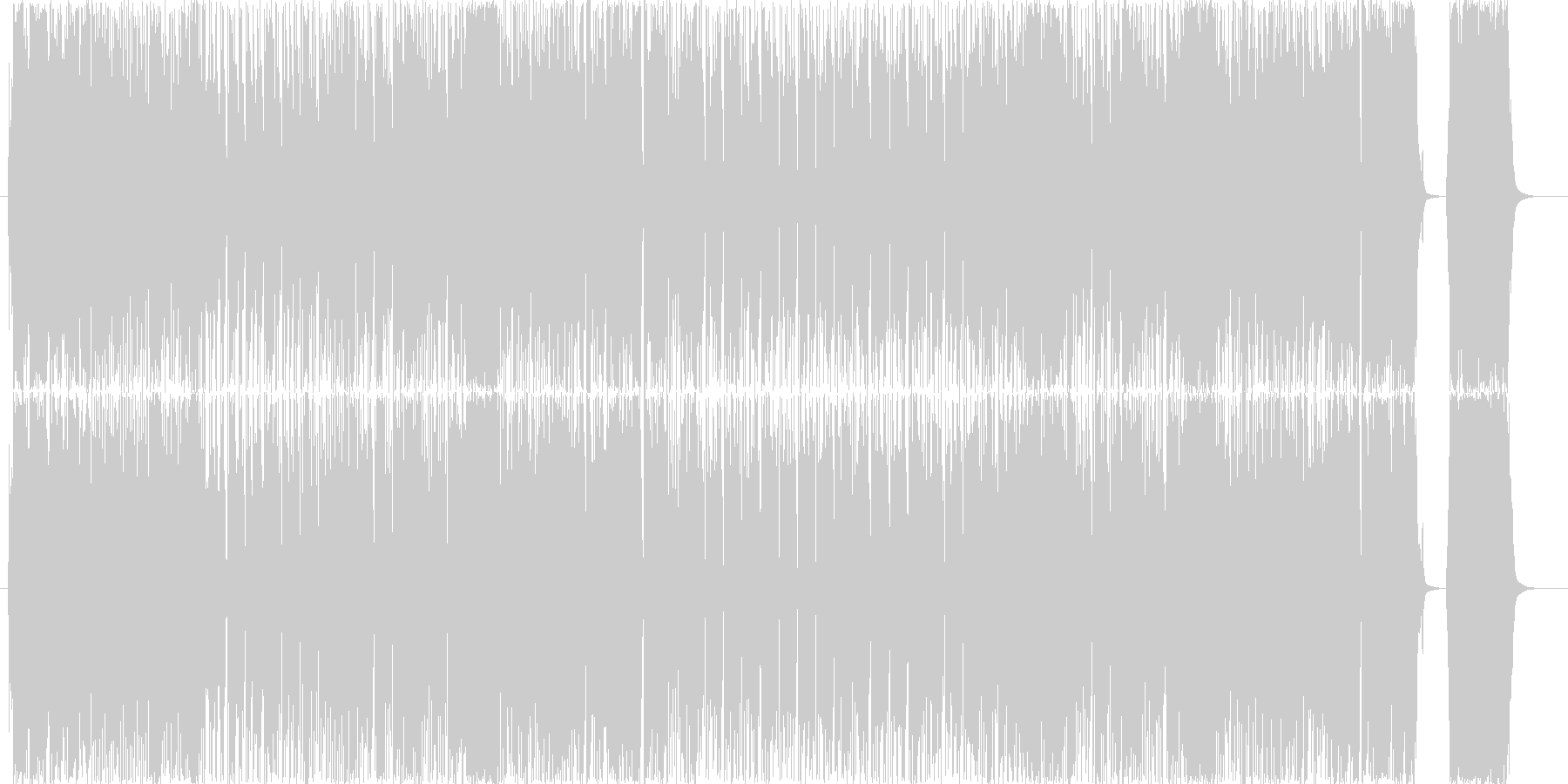 未再生の波形