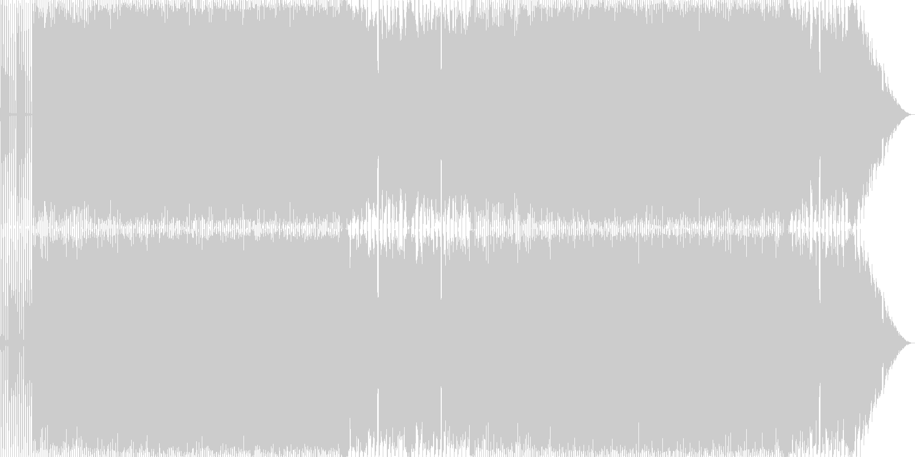 未再生の波形