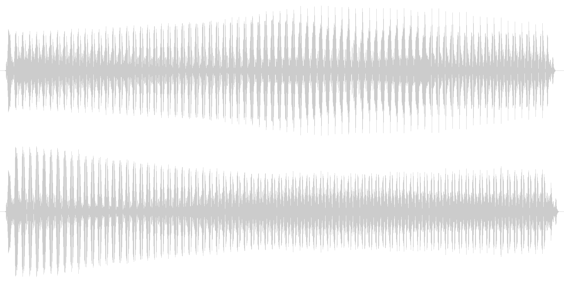 未再生の波形