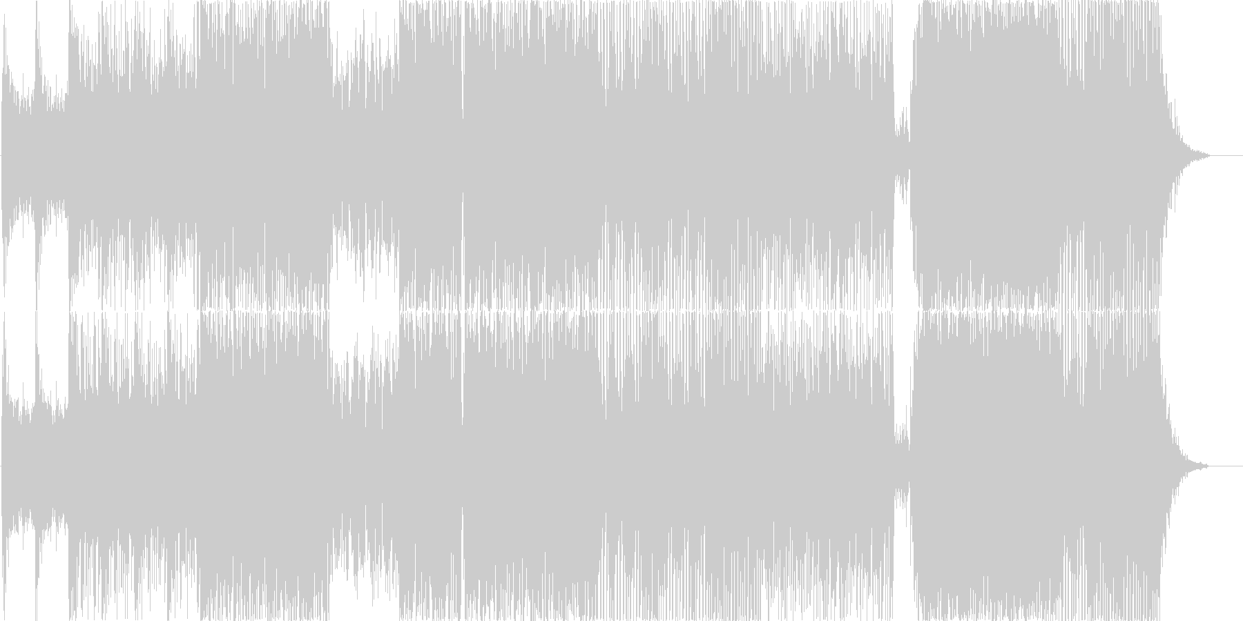 未再生の波形