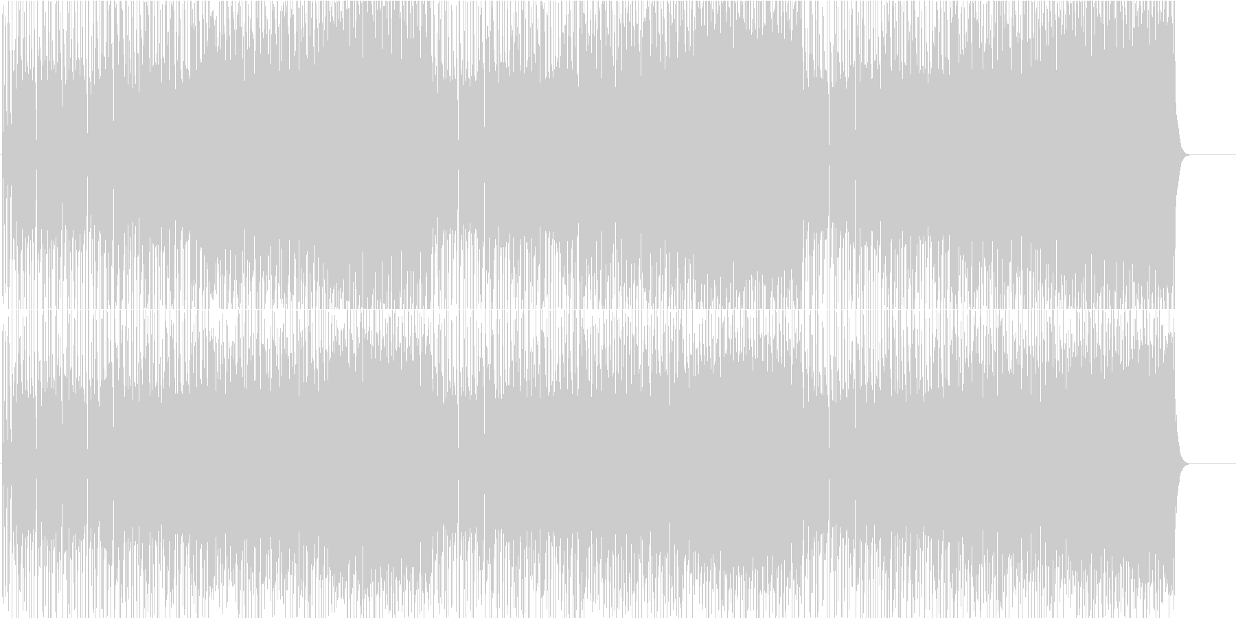未再生の波形