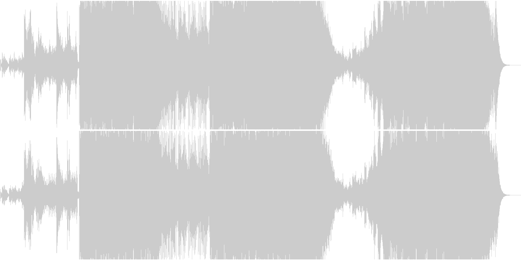 未再生の波形
