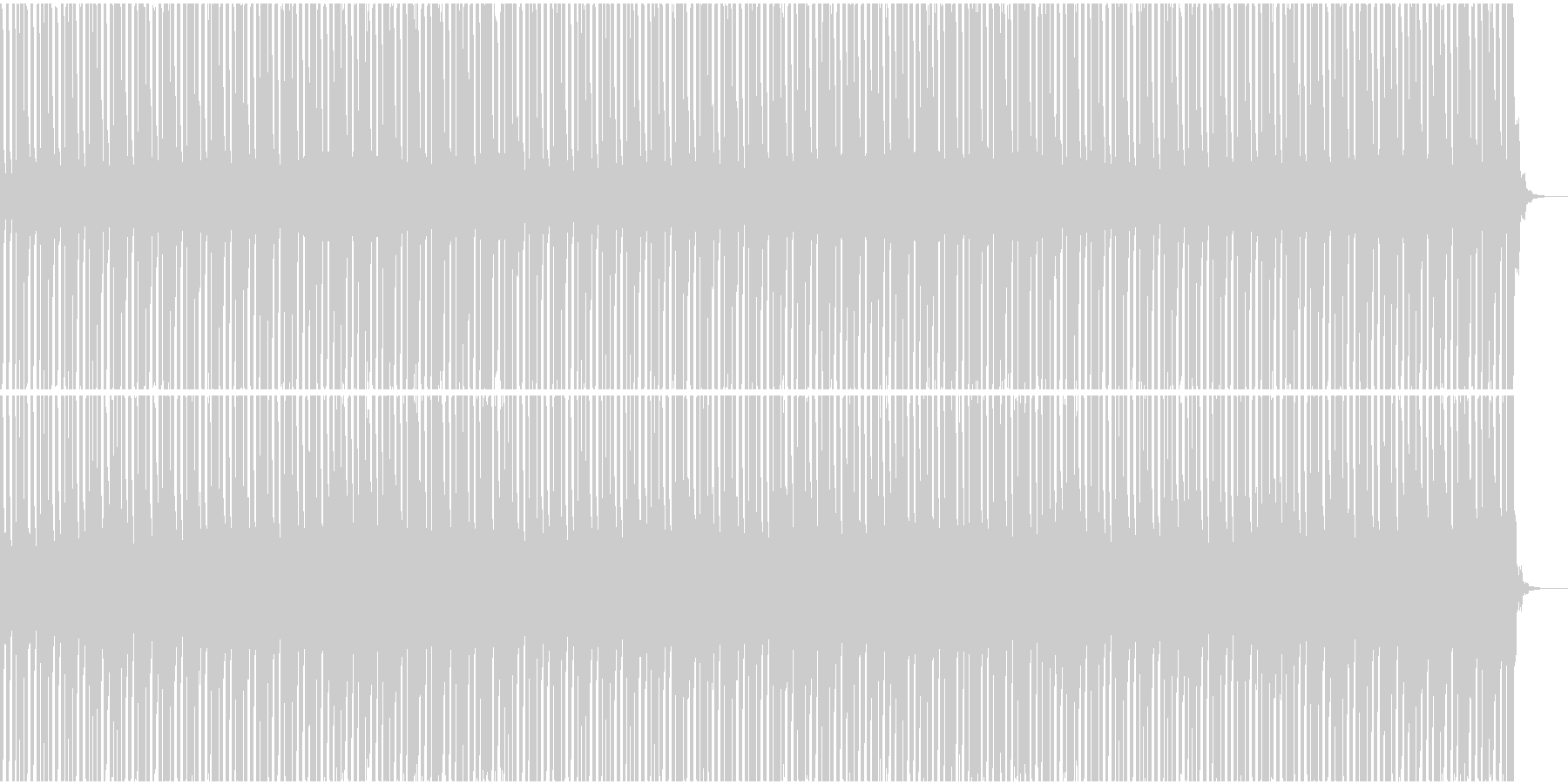 未再生の波形