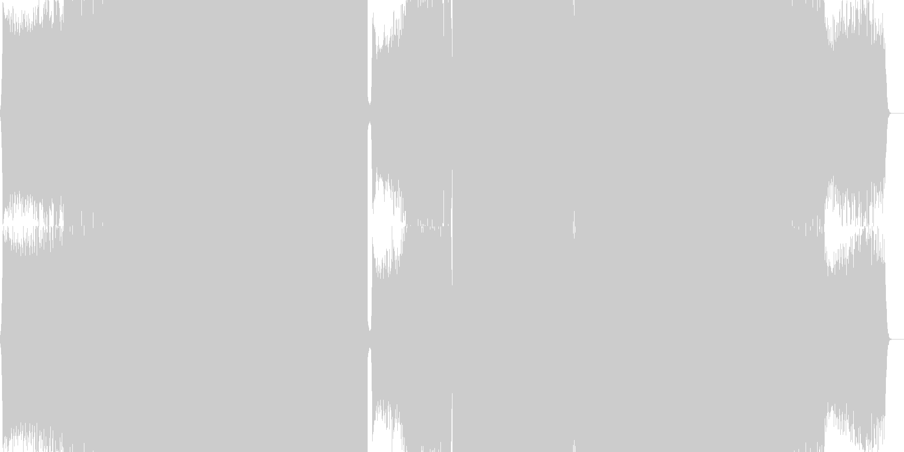未再生の波形
