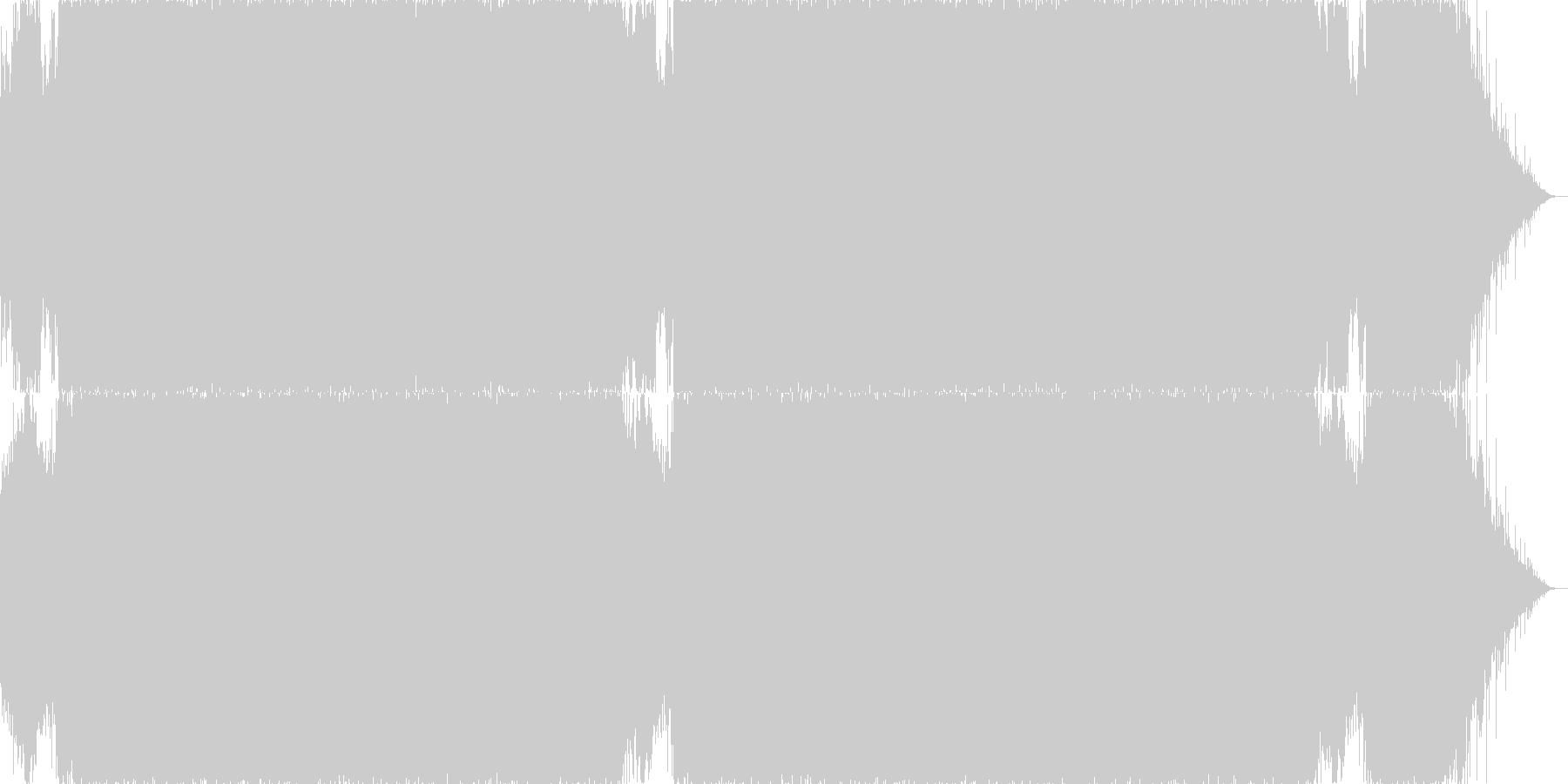 未再生の波形