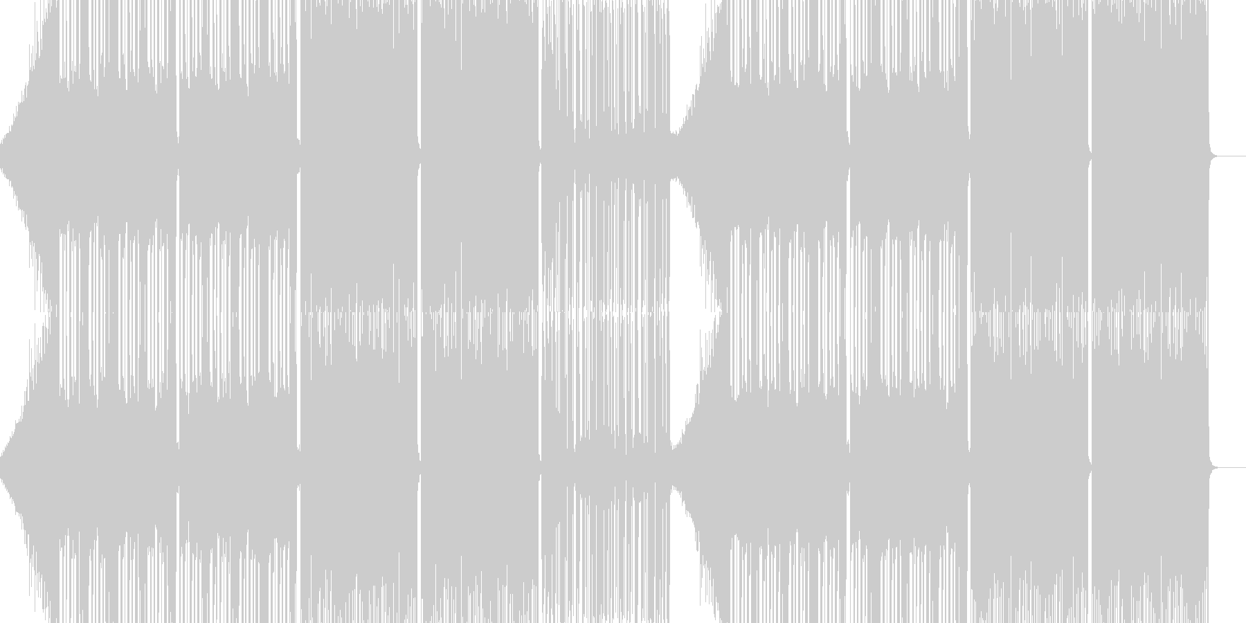 未再生の波形