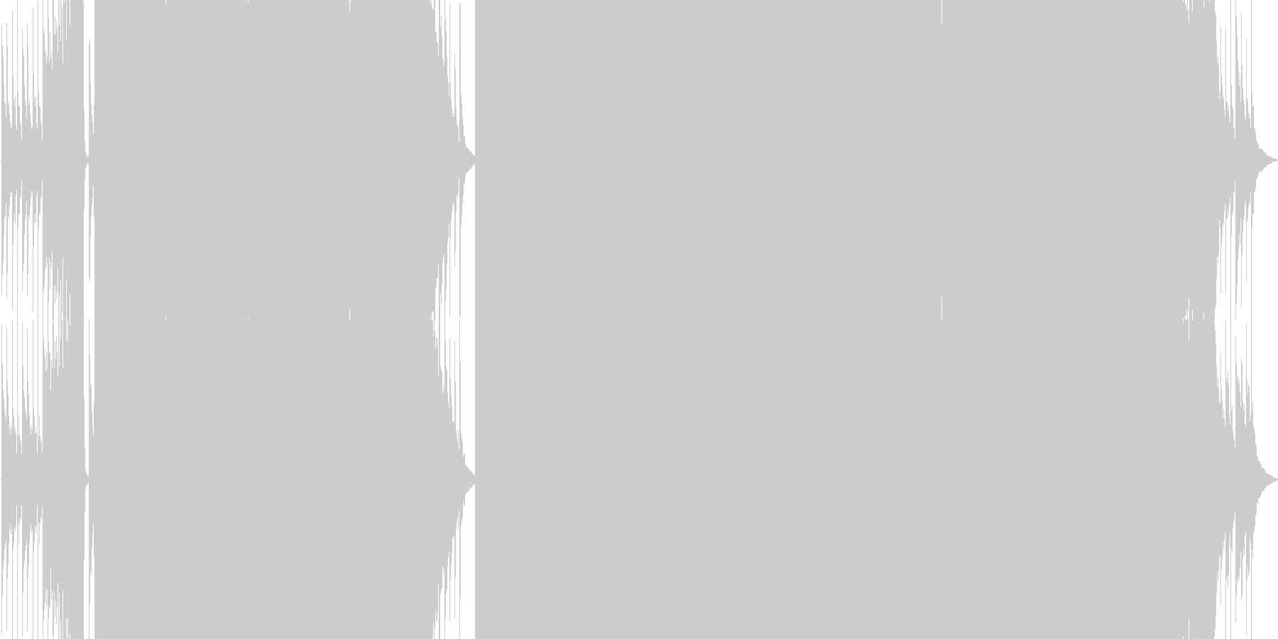 未再生の波形