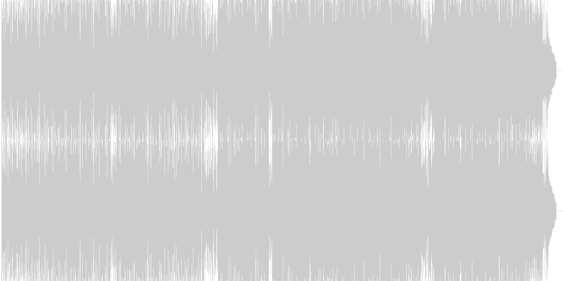 未再生の波形