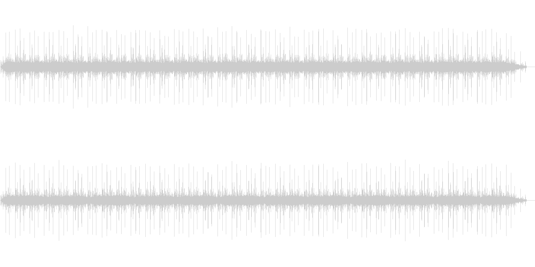 未再生の波形