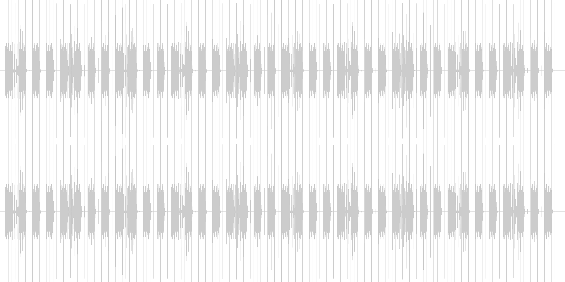 未再生の波形