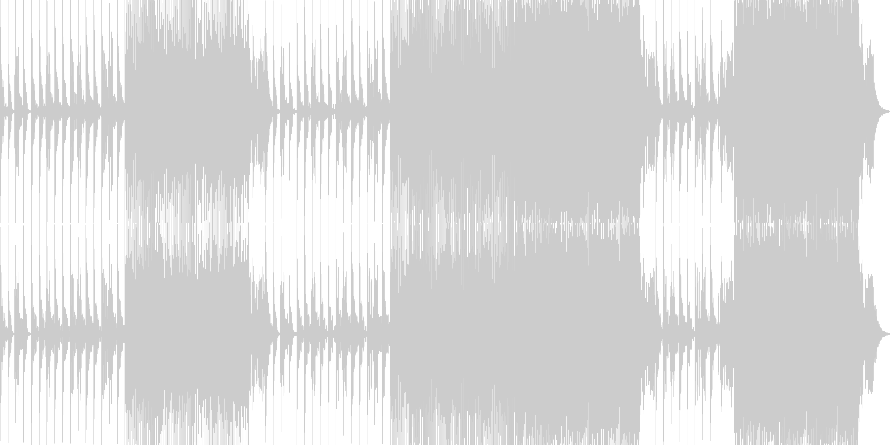 未再生の波形