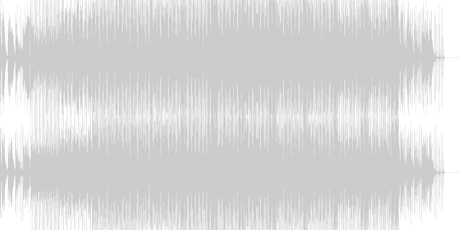 未再生の波形