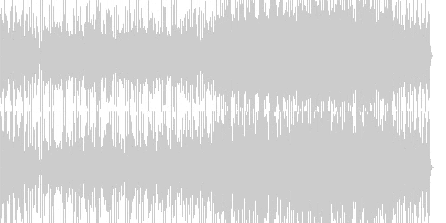 未再生の波形