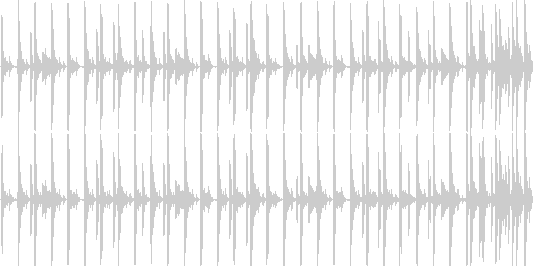 未再生の波形