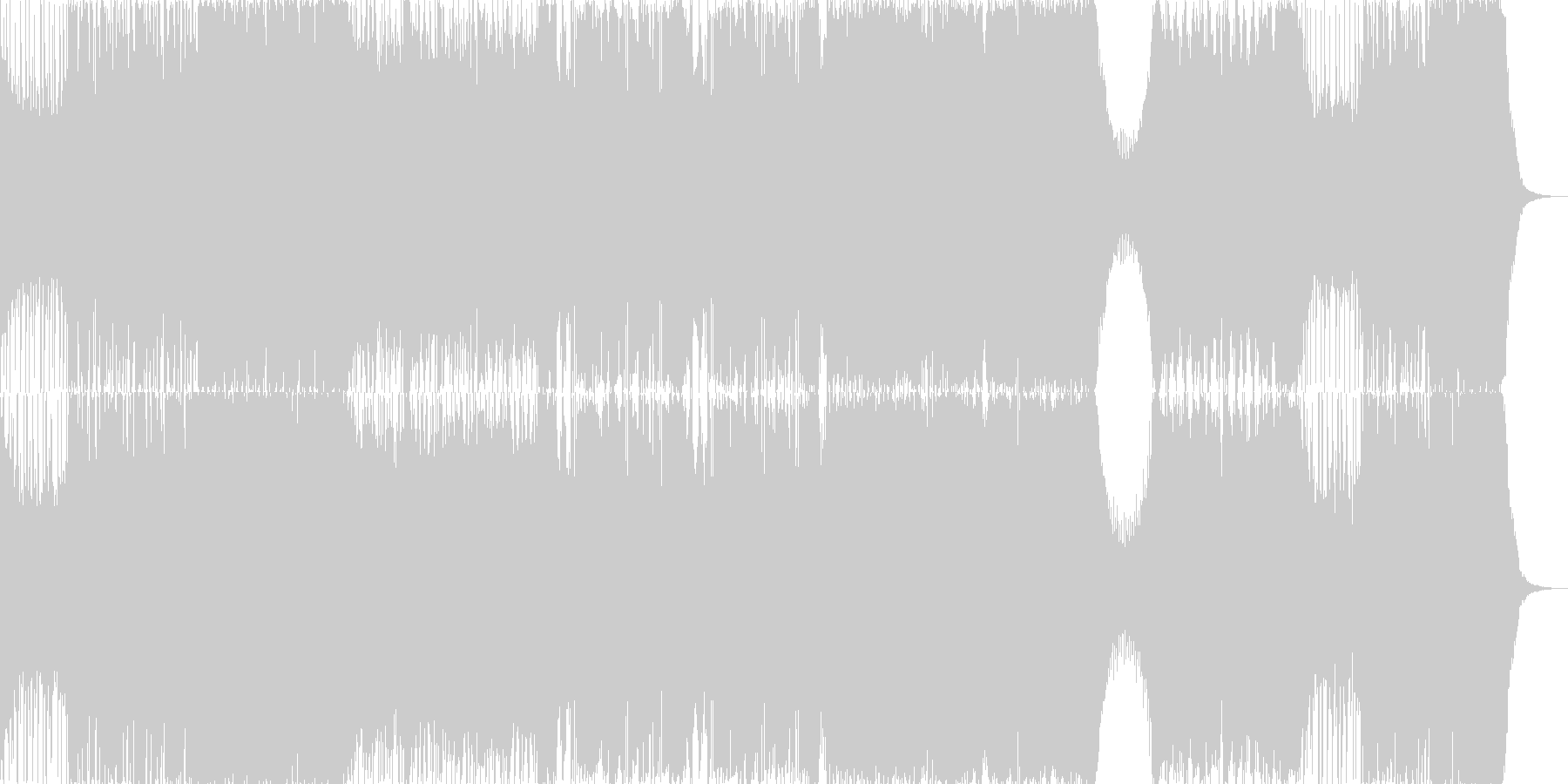 未再生の波形