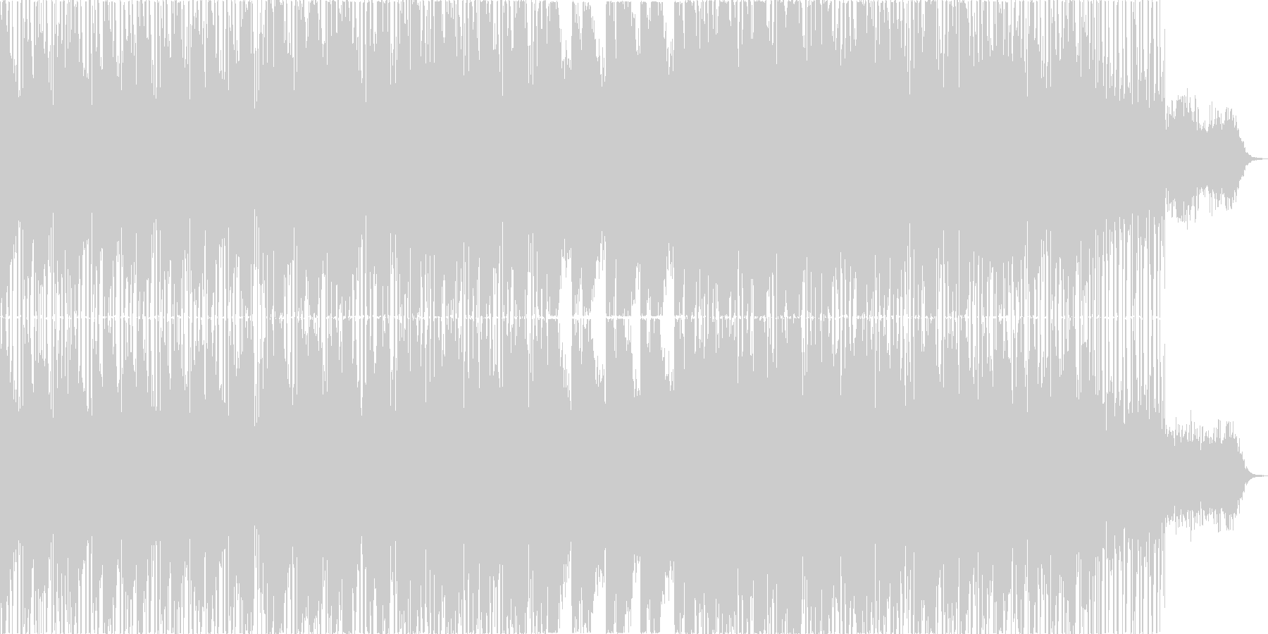 未再生の波形