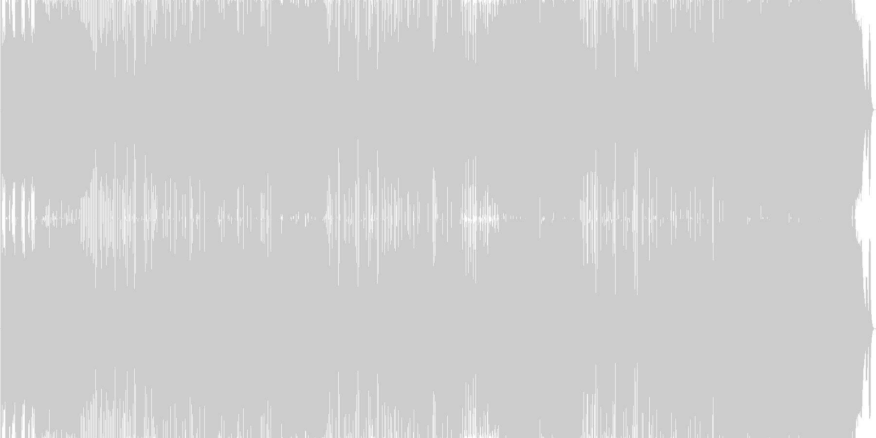 未再生の波形