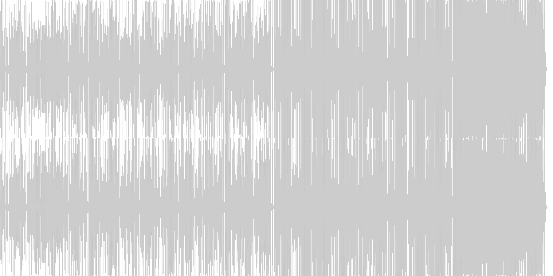 未再生の波形