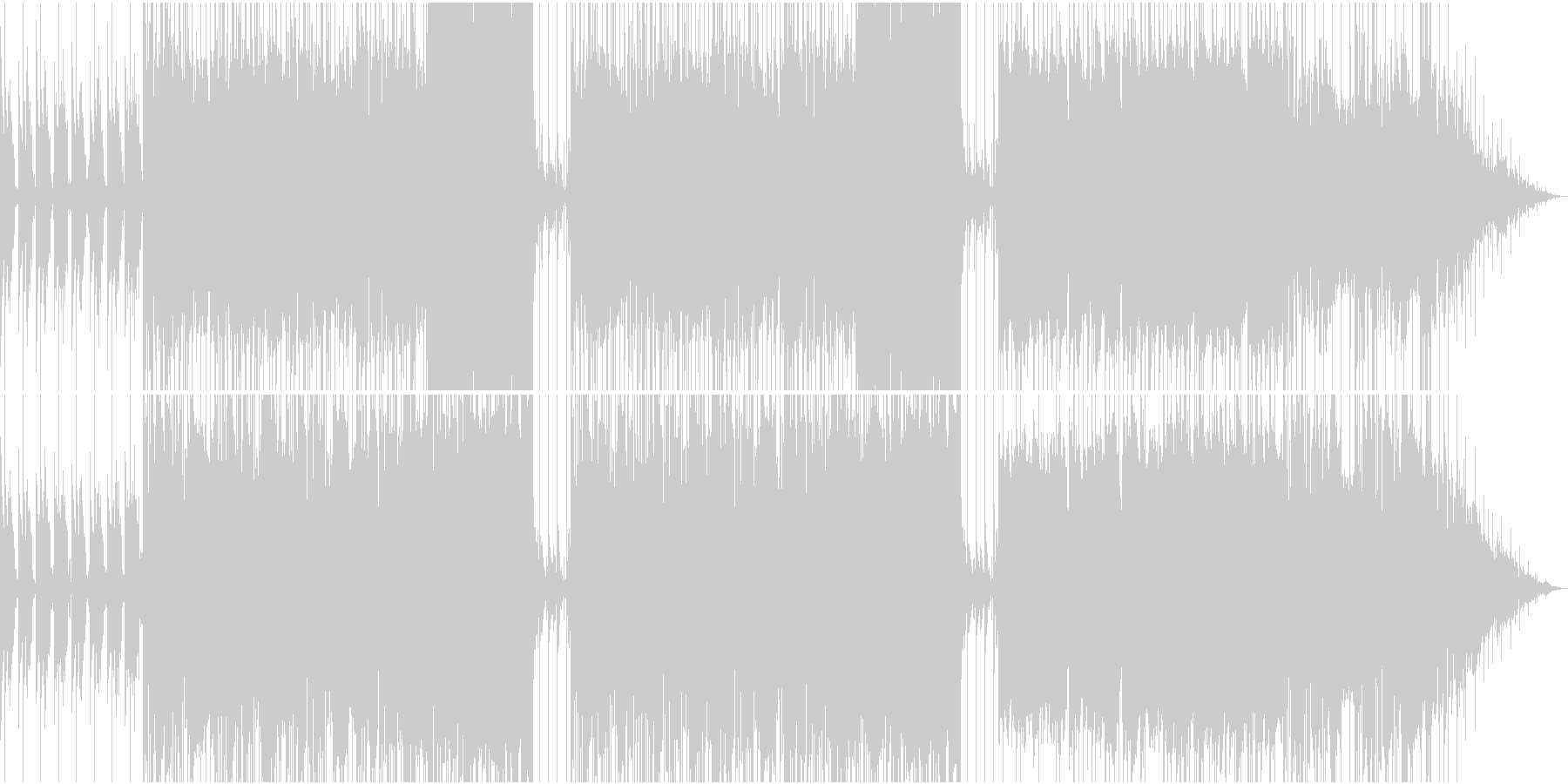 未再生の波形