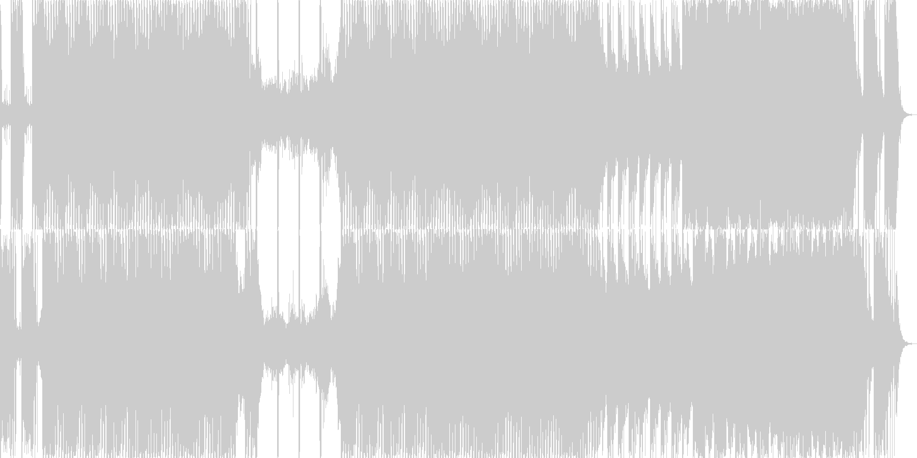 未再生の波形
