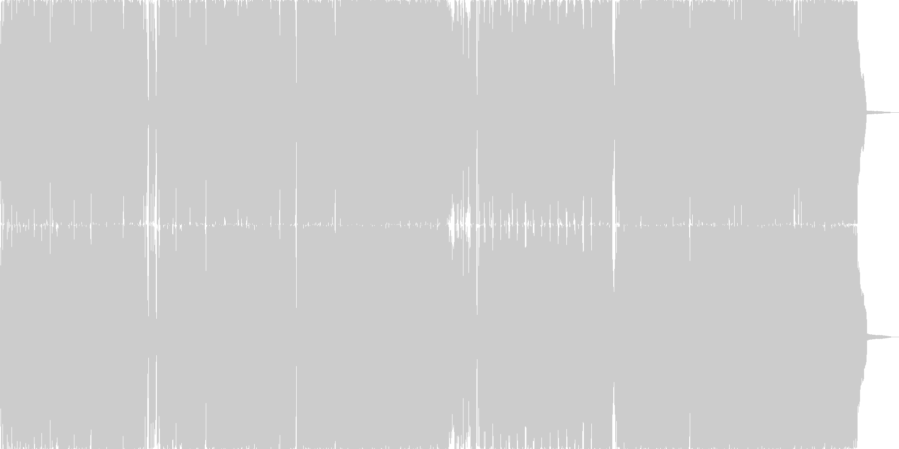 未再生の波形