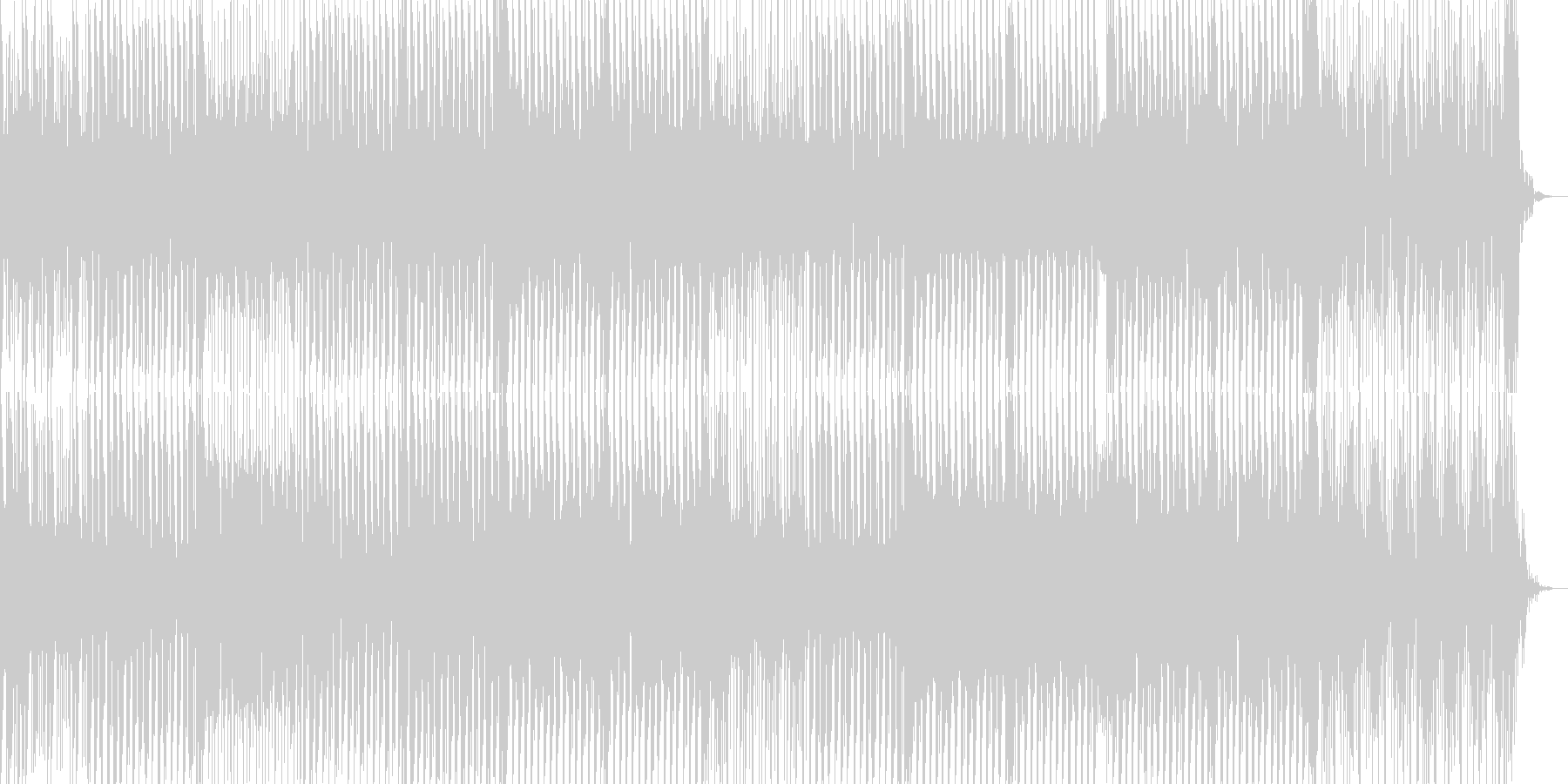 未再生の波形