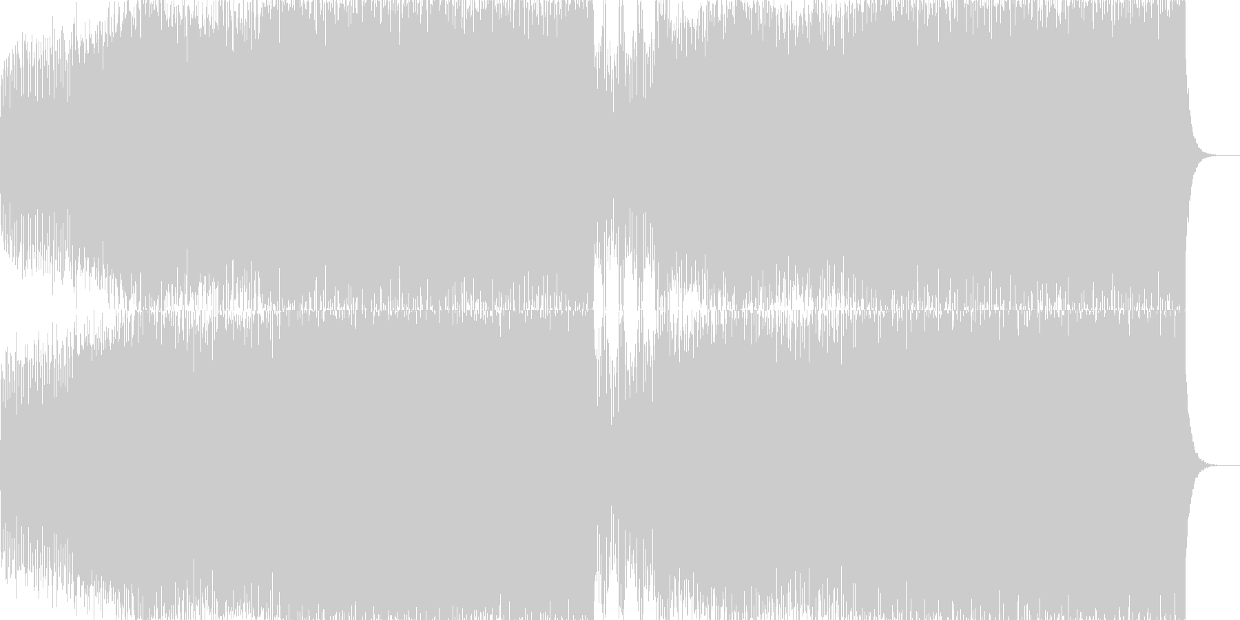 未再生の波形