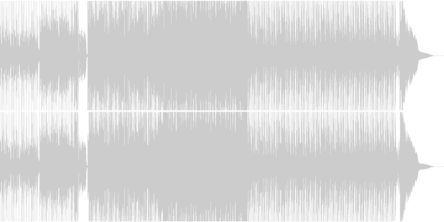 未再生の波形