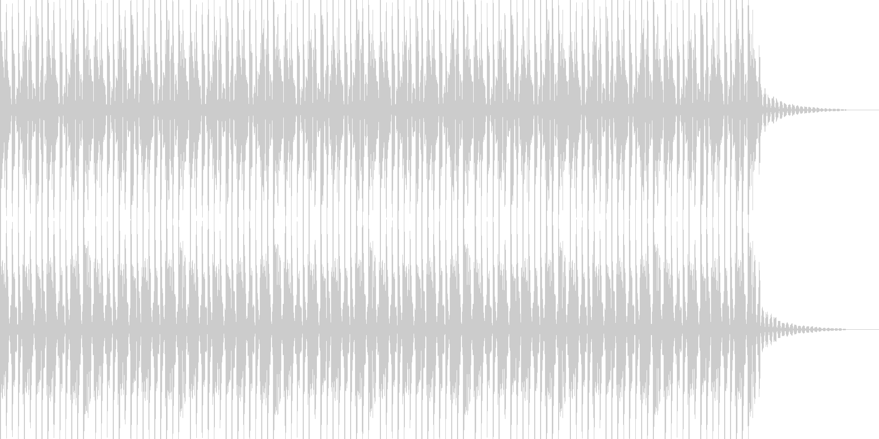 未再生の波形