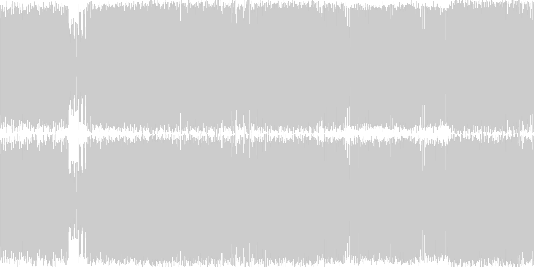 未再生の波形
