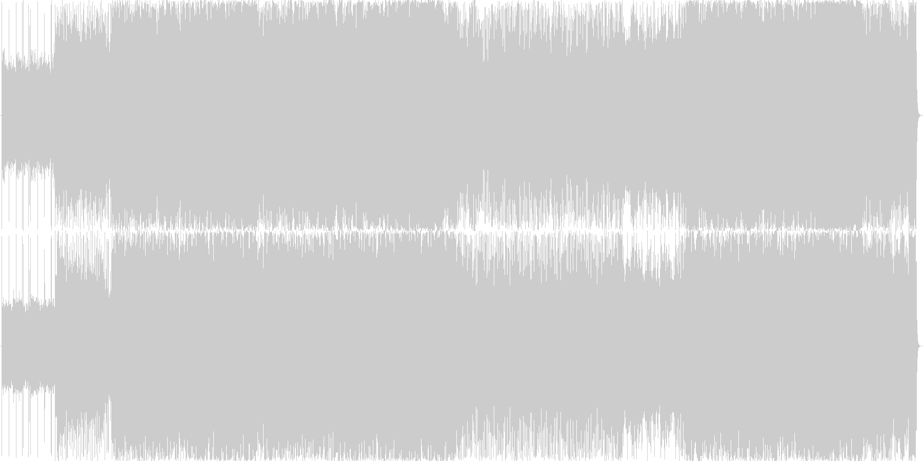 未再生の波形