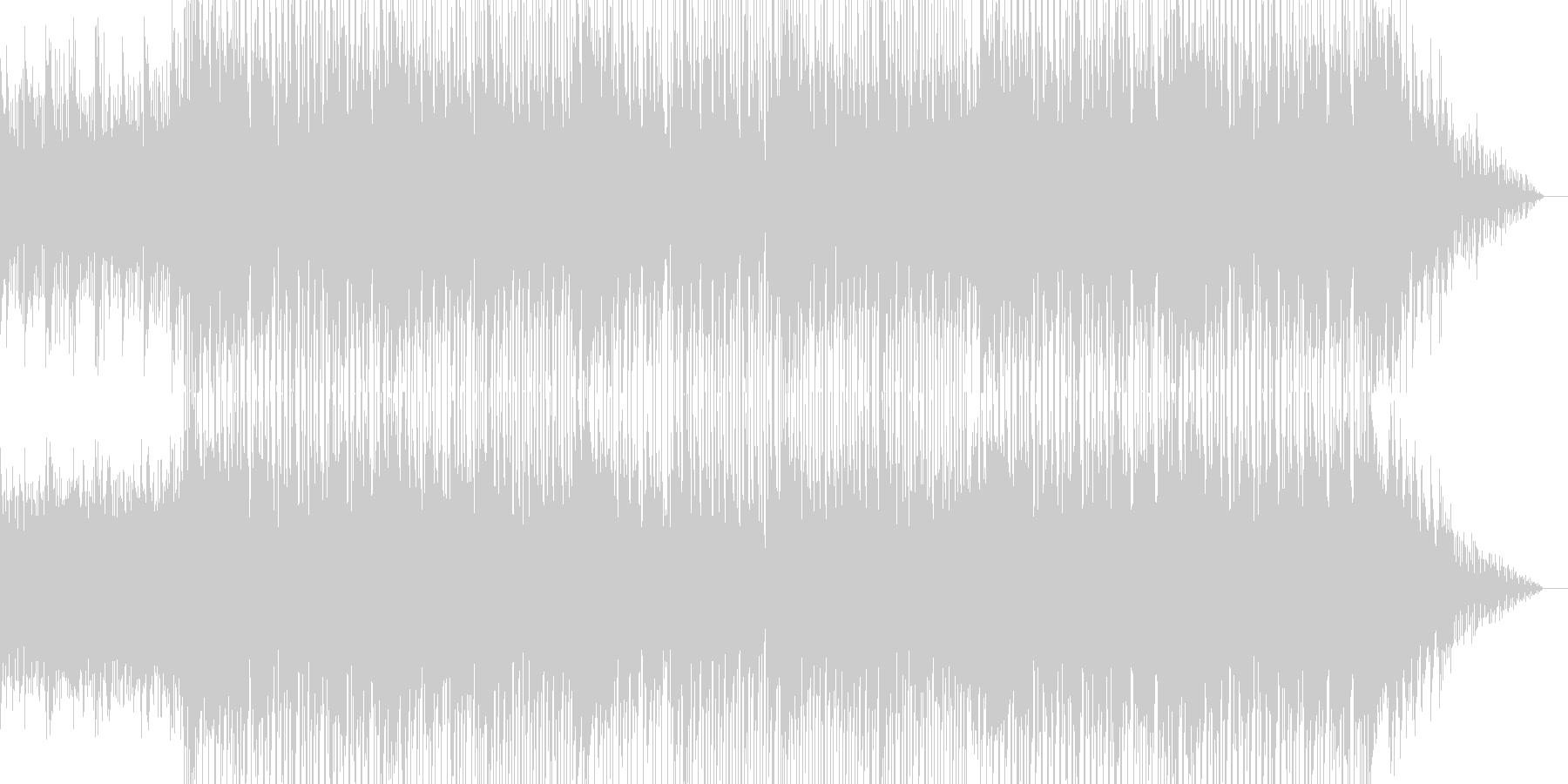 未再生の波形