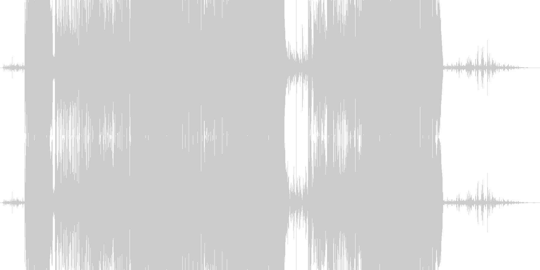 未再生の波形