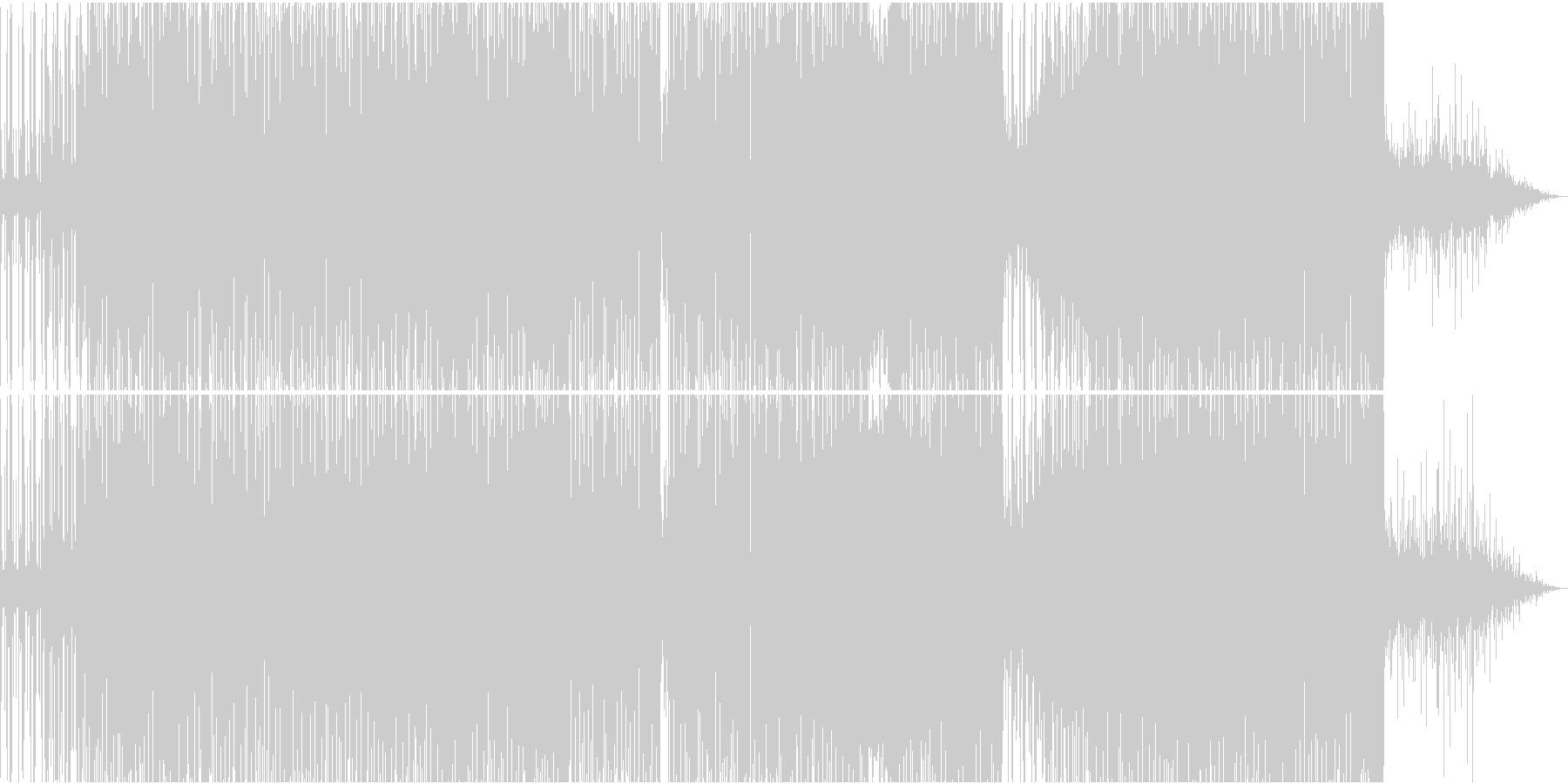 未再生の波形