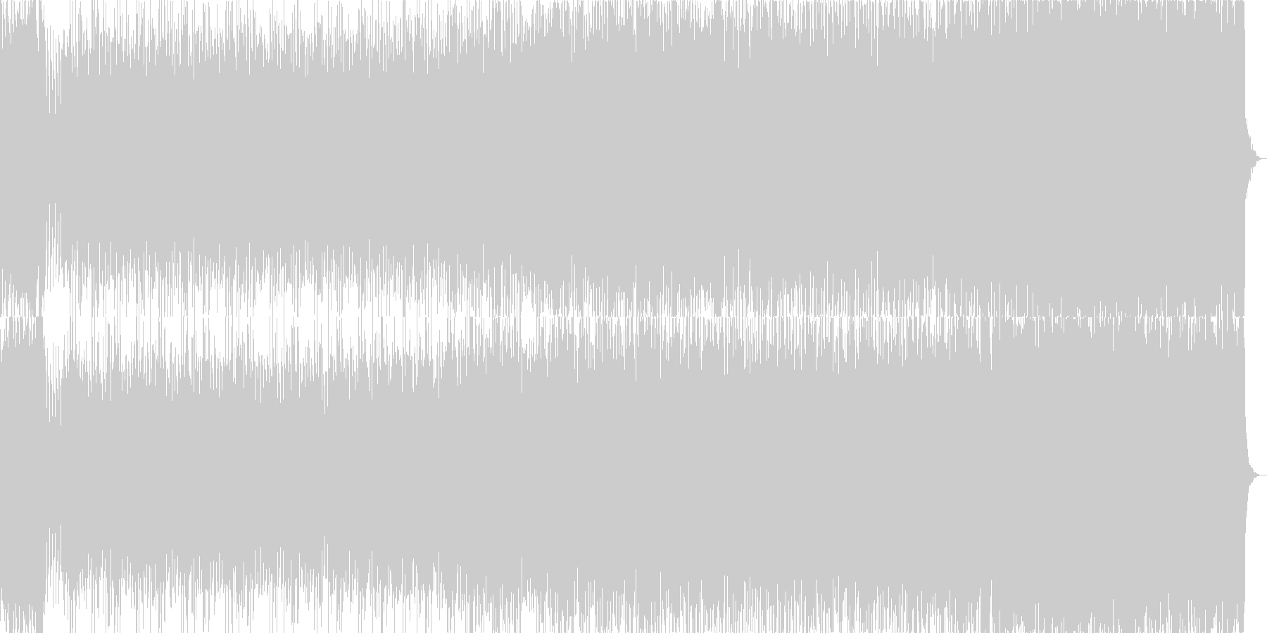 未再生の波形